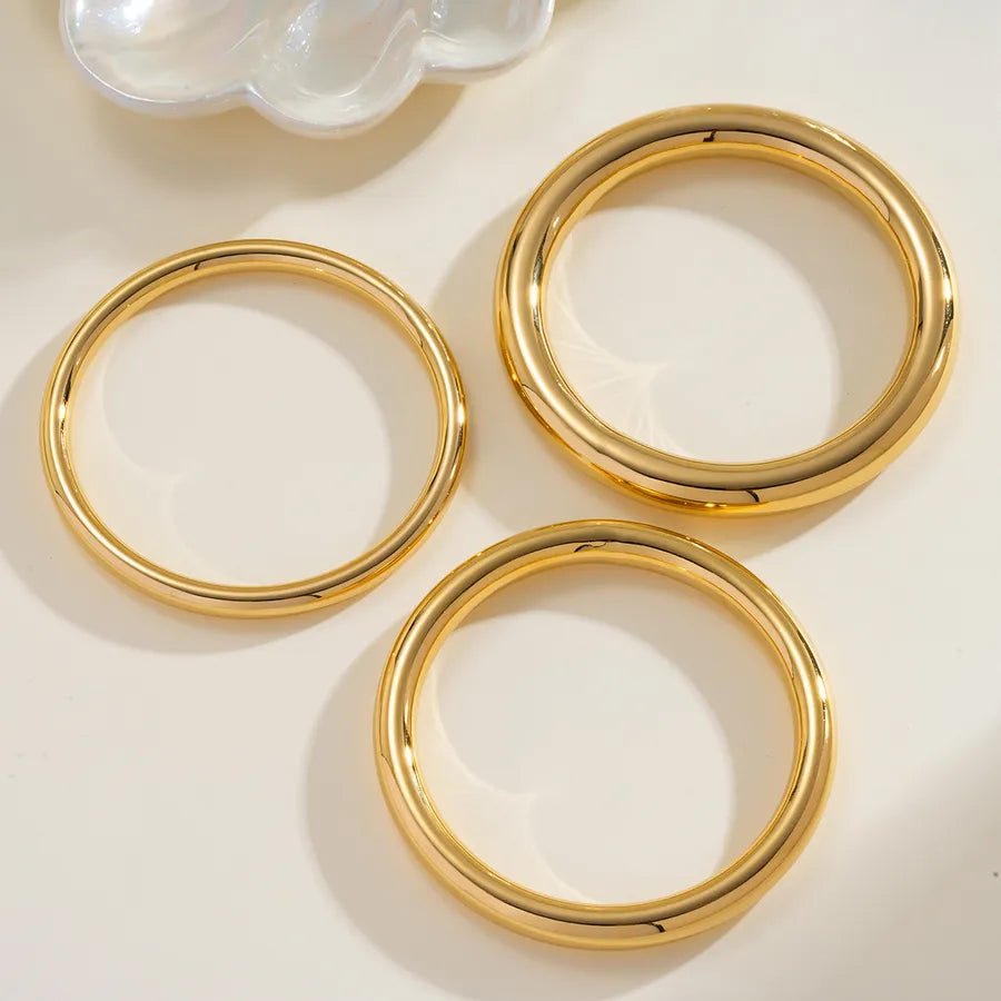 Classic Gold Bangle - Luvinae