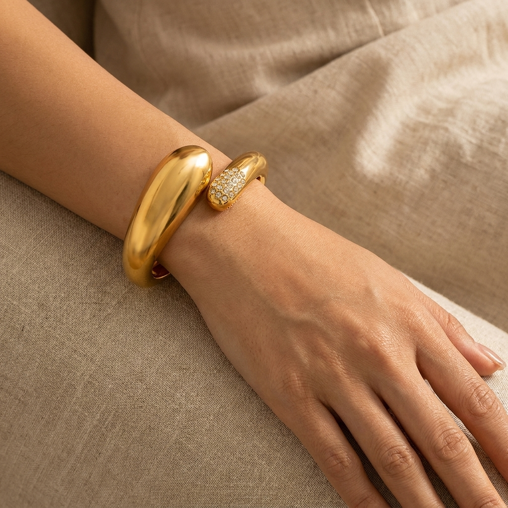 Chunky 18K Gold Bracelet