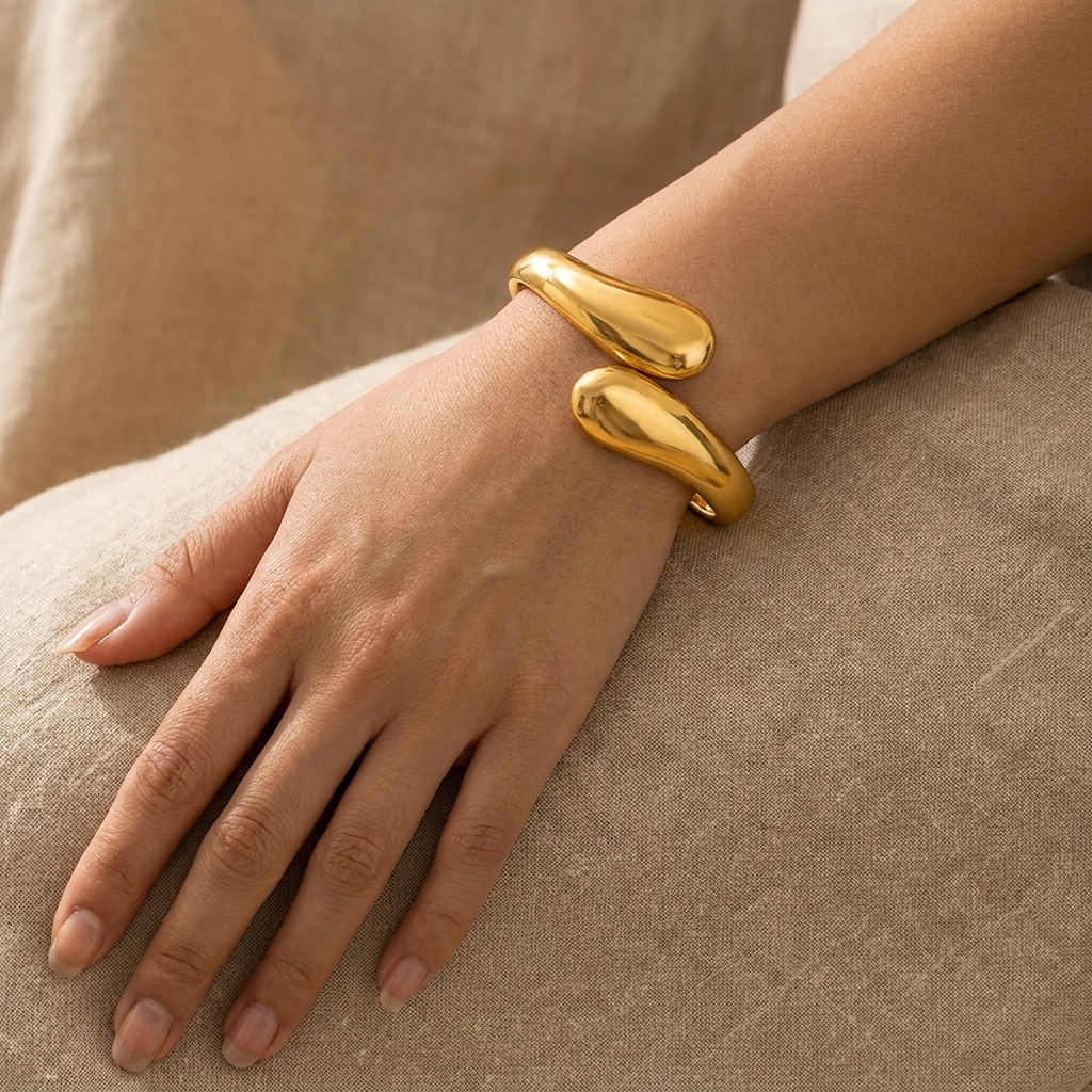 Chunky 18K Gold Bracelet