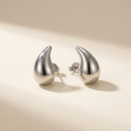 Teardrop 18K Gold Stud Earrings